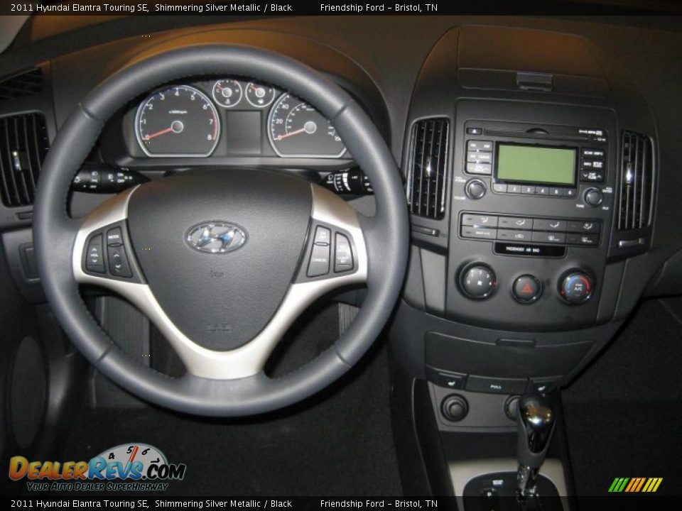 2011 Hyundai Elantra Touring SE Shimmering Silver Metallic / Black Photo #24
