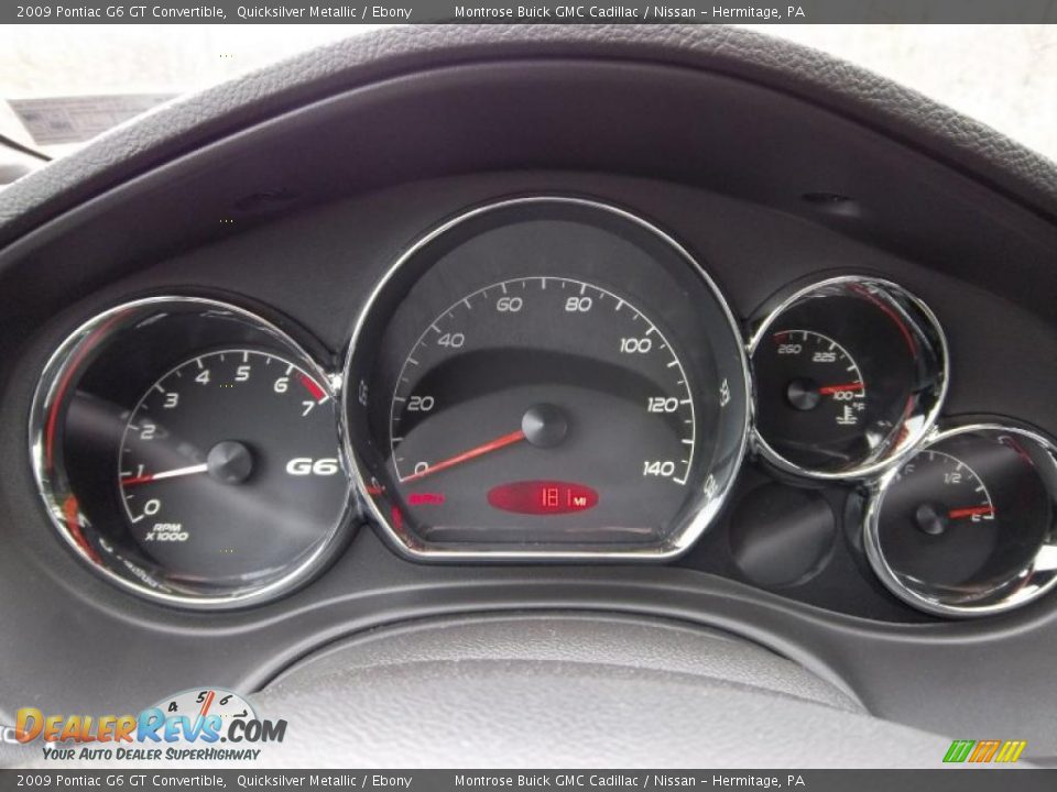 2009 Pontiac G6 GT Convertible Gauges Photo #1