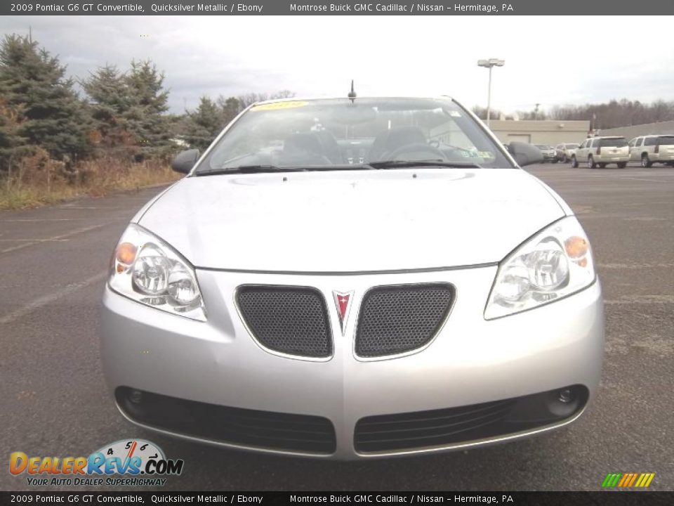 2009 Pontiac G6 GT Convertible Quicksilver Metallic / Ebony Photo #17