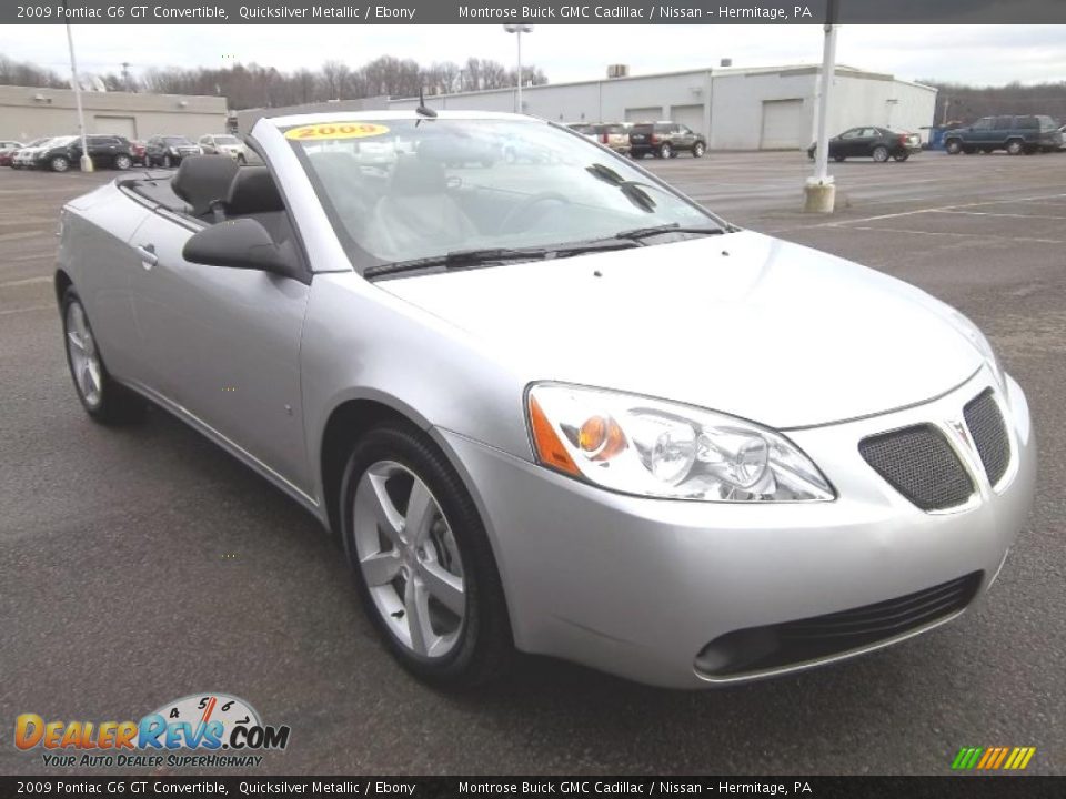 2009 Pontiac G6 GT Convertible Quicksilver Metallic / Ebony Photo #18