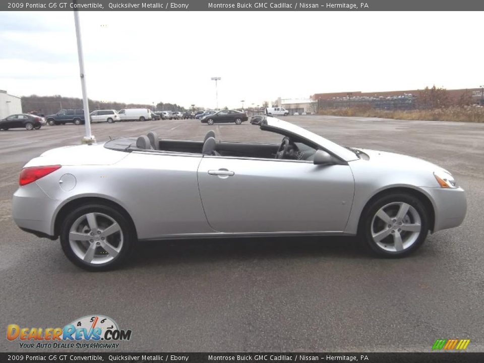 2009 Pontiac G6 GT Convertible Quicksilver Metallic / Ebony Photo #20