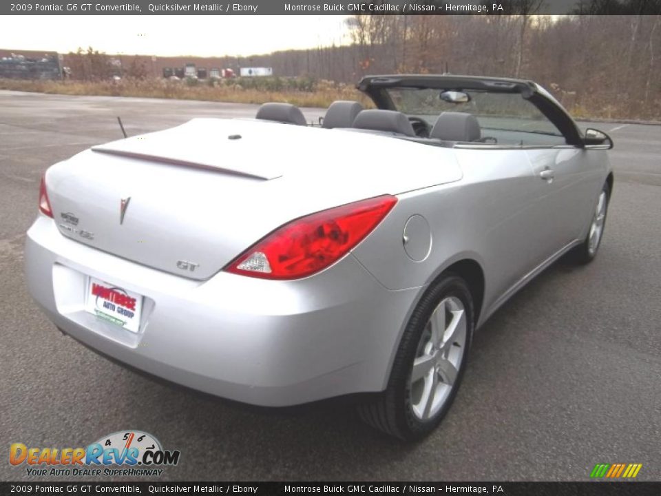 2009 Pontiac G6 GT Convertible Quicksilver Metallic / Ebony Photo #22