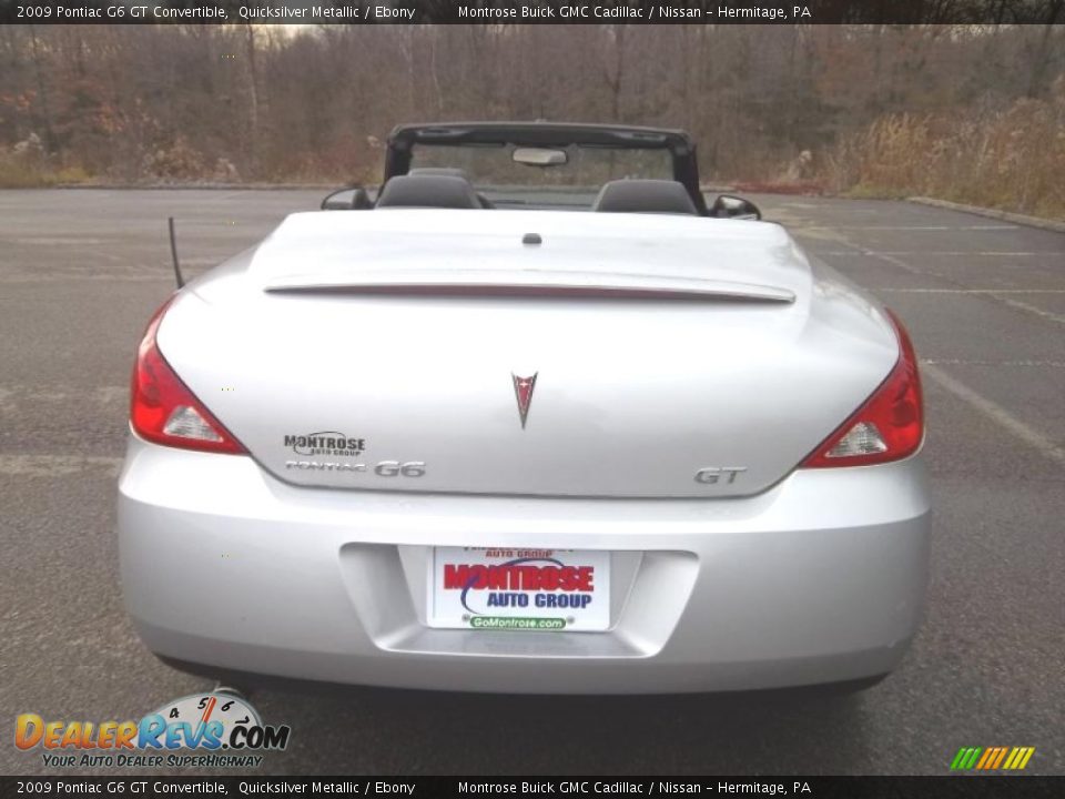 2009 Pontiac G6 GT Convertible Quicksilver Metallic / Ebony Photo #23