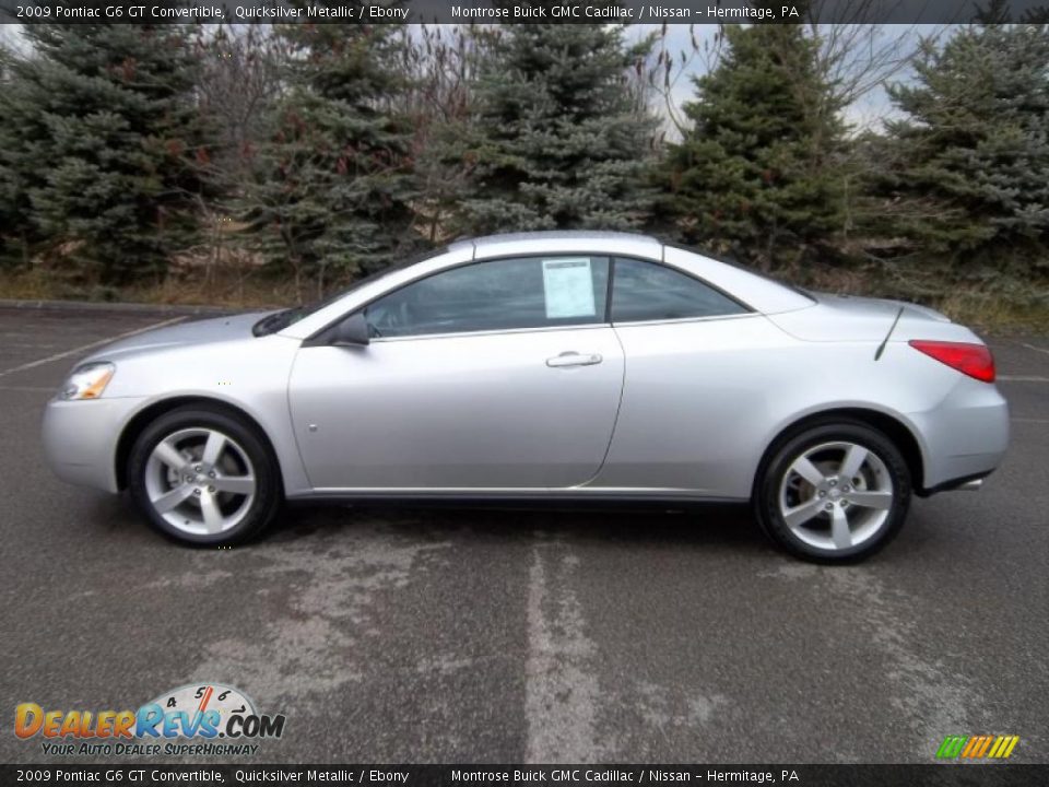 Quicksilver Metallic 2009 Pontiac G6 GT Convertible Photo #26