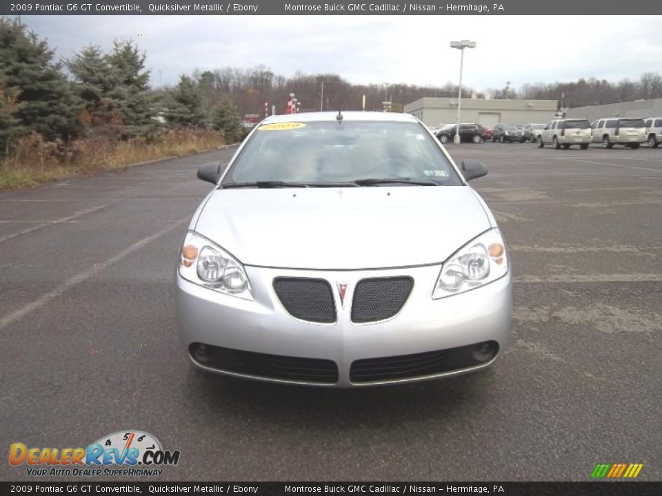 2009 Pontiac G6 GT Convertible Quicksilver Metallic / Ebony Photo #28