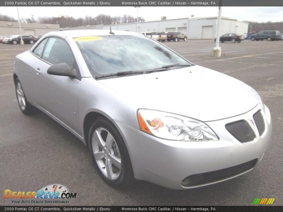 2009 Pontiac G6 GT Convertible Quicksilver Metallic / Ebony Photo #29