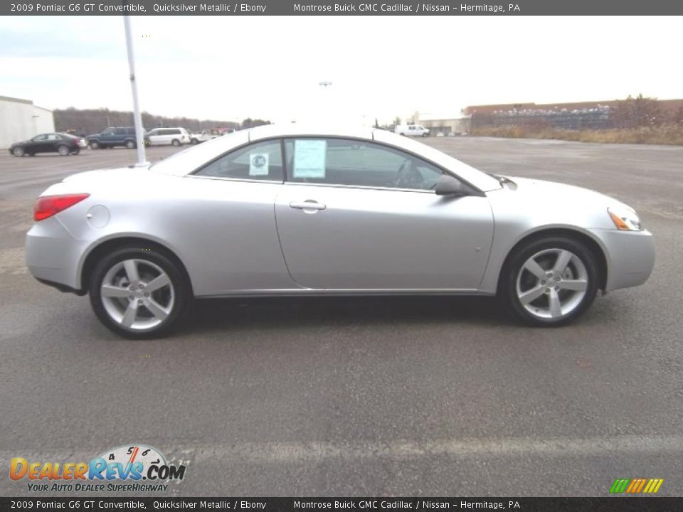 2009 Pontiac G6 GT Convertible Quicksilver Metallic / Ebony Photo #30