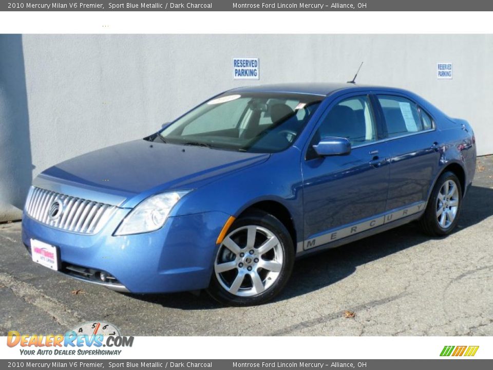 2010 Mercury Milan V6 Premier Sport Blue Metallic / Dark Charcoal Photo #1