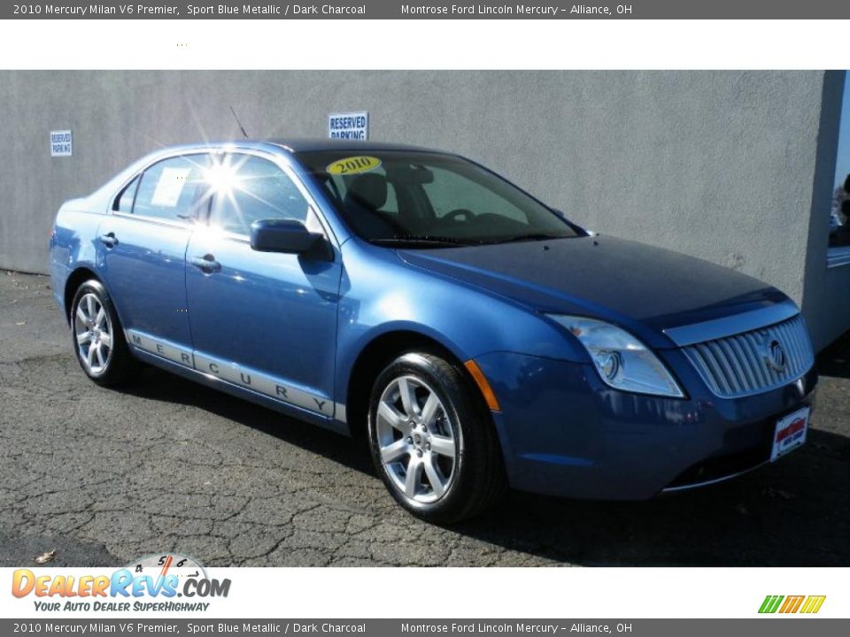 2010 Mercury Milan V6 Premier Sport Blue Metallic / Dark Charcoal Photo #2