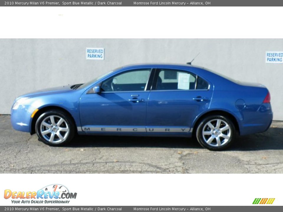 2010 Mercury Milan V6 Premier Sport Blue Metallic / Dark Charcoal Photo #6