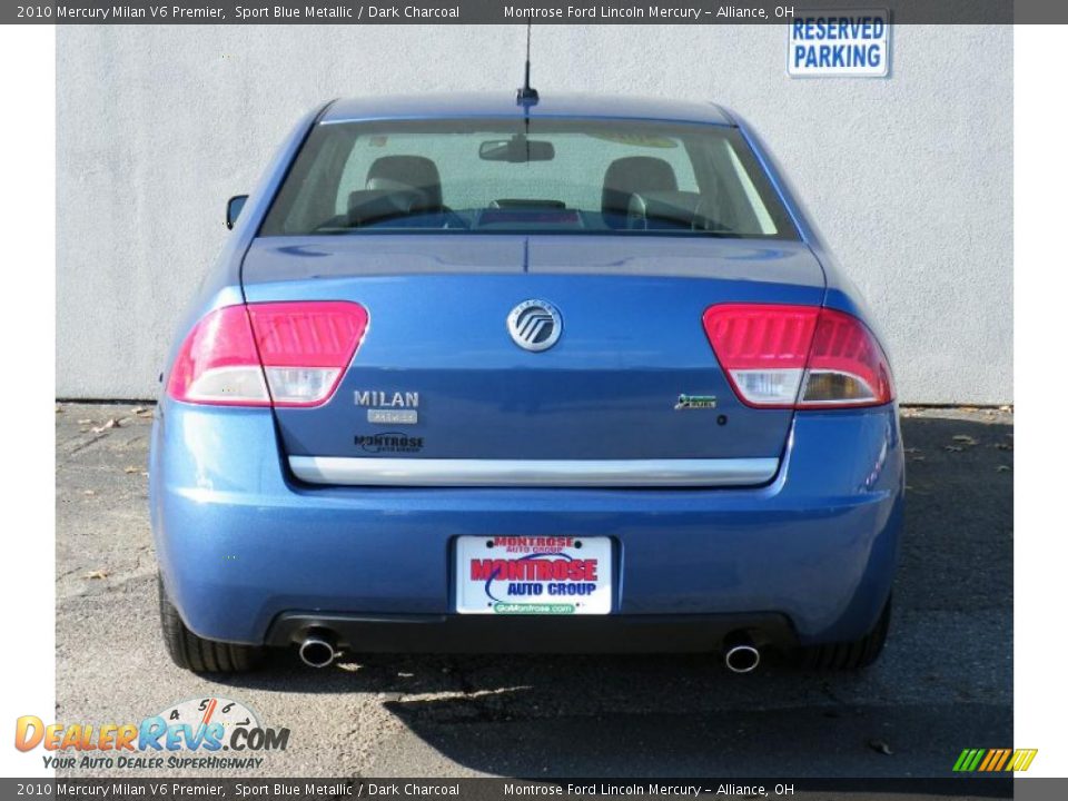 2010 Mercury Milan V6 Premier Sport Blue Metallic / Dark Charcoal Photo #8