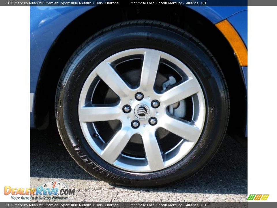 2010 Mercury Milan V6 Premier Sport Blue Metallic / Dark Charcoal Photo #34
