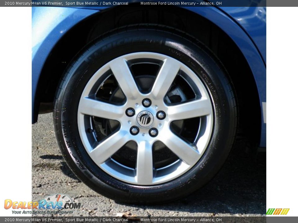 2010 Mercury Milan V6 Premier Sport Blue Metallic / Dark Charcoal Photo #35