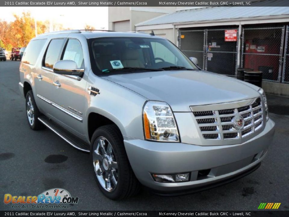 Silver Lining Metallic 2011 Cadillac Escalade ESV Luxury AWD Photo #5