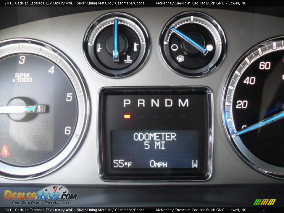 2011 Cadillac Escalade ESV Luxury AWD Gauges Photo #17