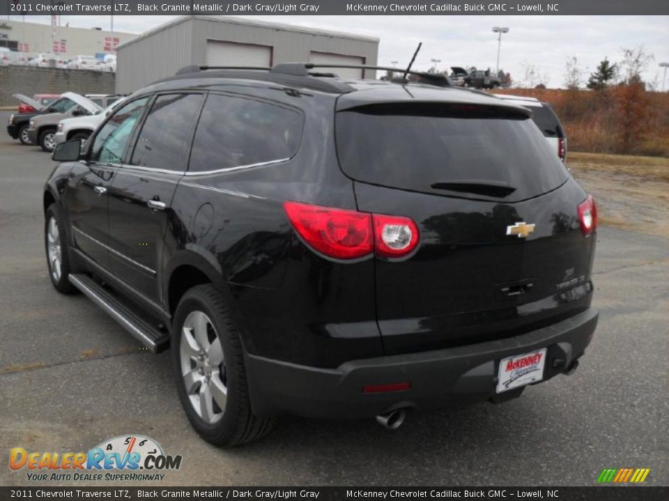 2011 Chevrolet Traverse LTZ Black Granite Metallic / Dark Gray/Light Gray Photo #2