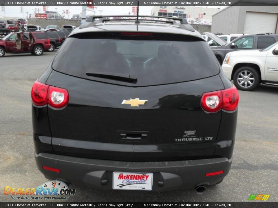 2011 Chevrolet Traverse LTZ Black Granite Metallic / Dark Gray/Light Gray Photo #3