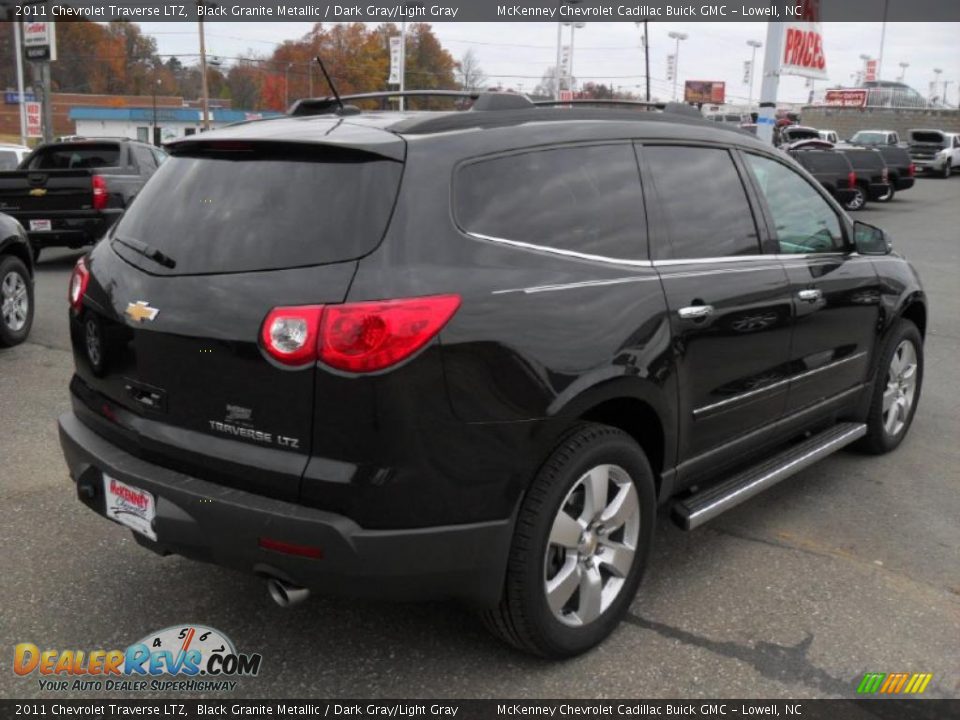 2011 Chevrolet Traverse LTZ Black Granite Metallic / Dark Gray/Light Gray Photo #4