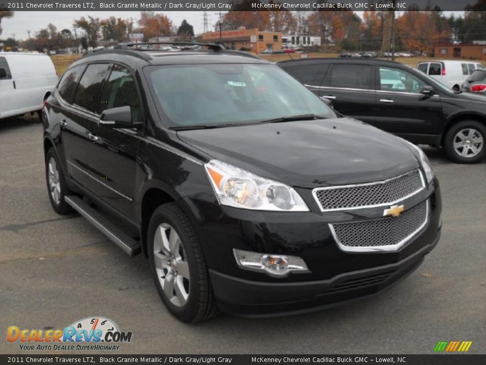 2011 Chevrolet Traverse LTZ Black Granite Metallic / Dark Gray/Light Gray Photo #5
