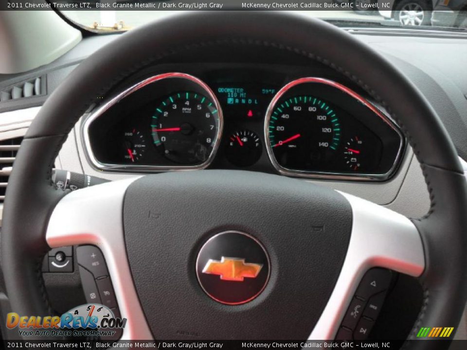 2011 Chevrolet Traverse LTZ Steering Wheel Photo #12