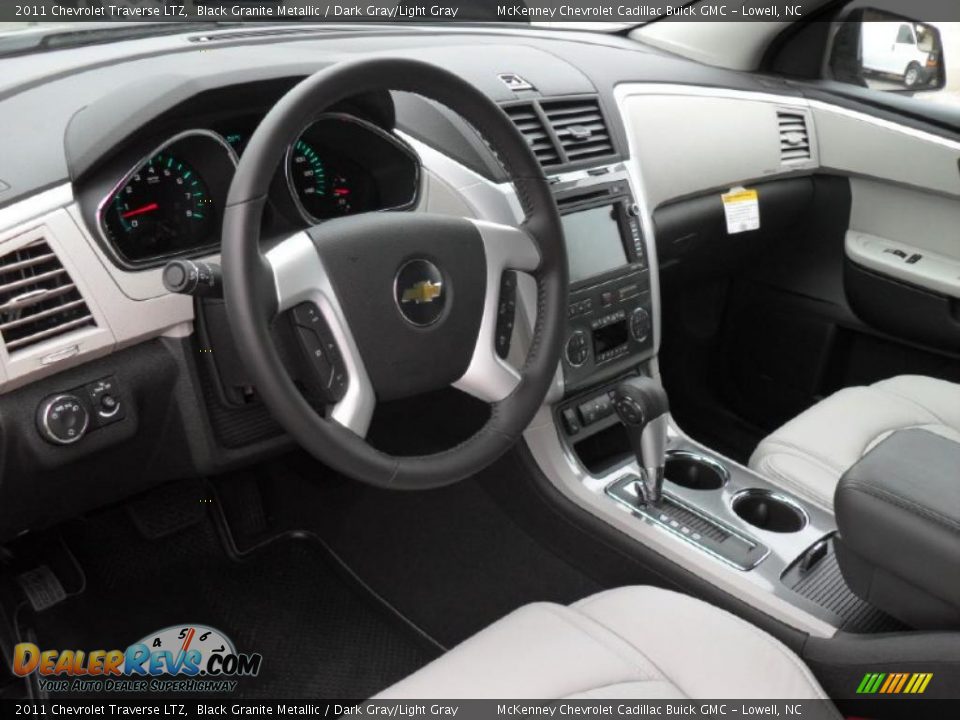 Dark Gray/Light Gray Interior - 2011 Chevrolet Traverse LTZ Photo #29