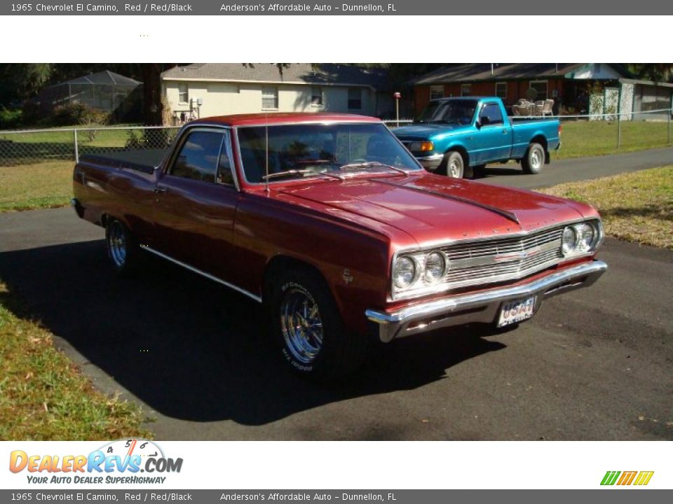 1965 Chevrolet El Camino Red / Red/Black Photo #1