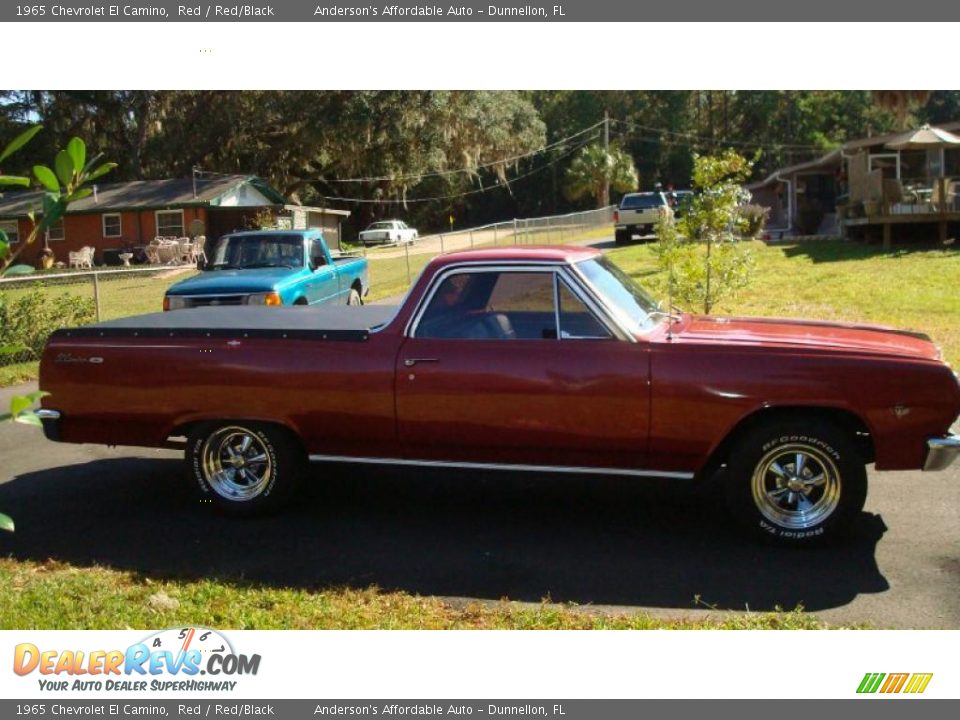 1965 Chevrolet El Camino Red / Red/Black Photo #2