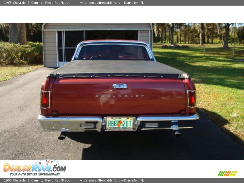 1965 Chevrolet El Camino Red / Red/Black Photo #3