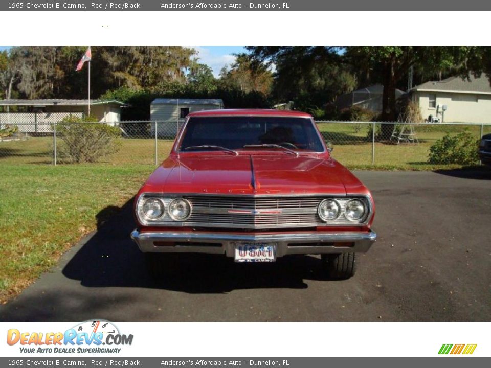 1965 Chevrolet El Camino Red / Red/Black Photo #7