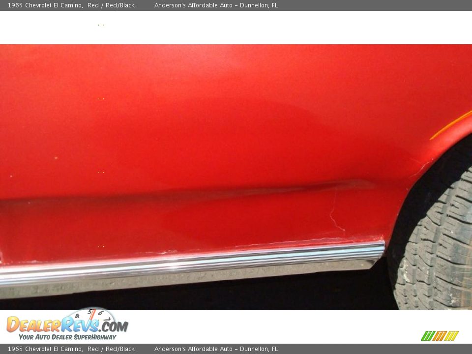 1965 Chevrolet El Camino Red / Red/Black Photo #10