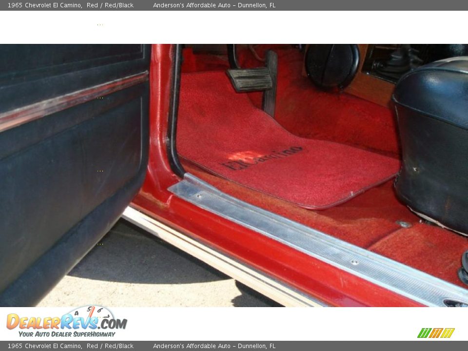 Red/Black Interior - 1965 Chevrolet El Camino  Photo #24