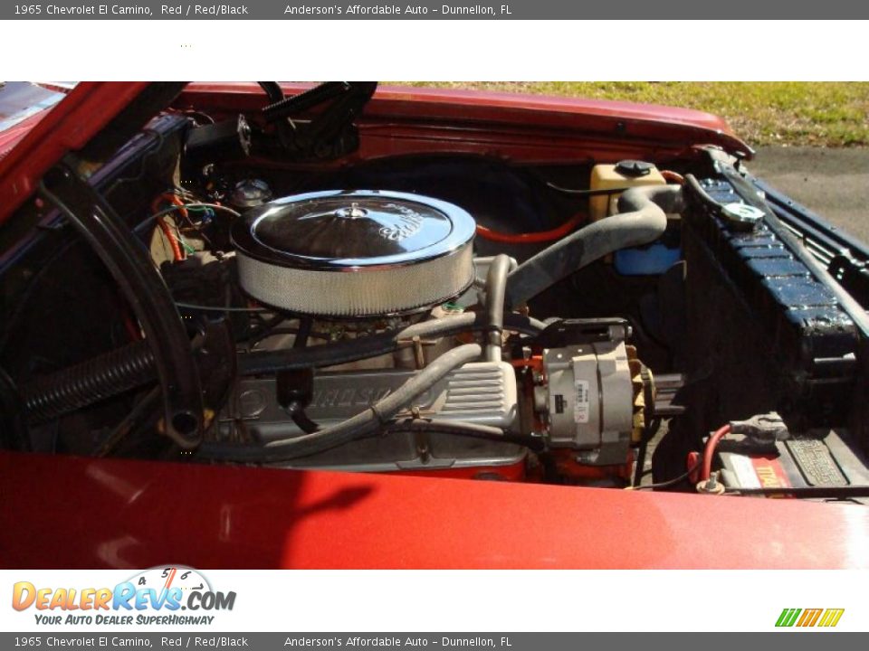 1965 Chevrolet El Camino Red / Red/Black Photo #34