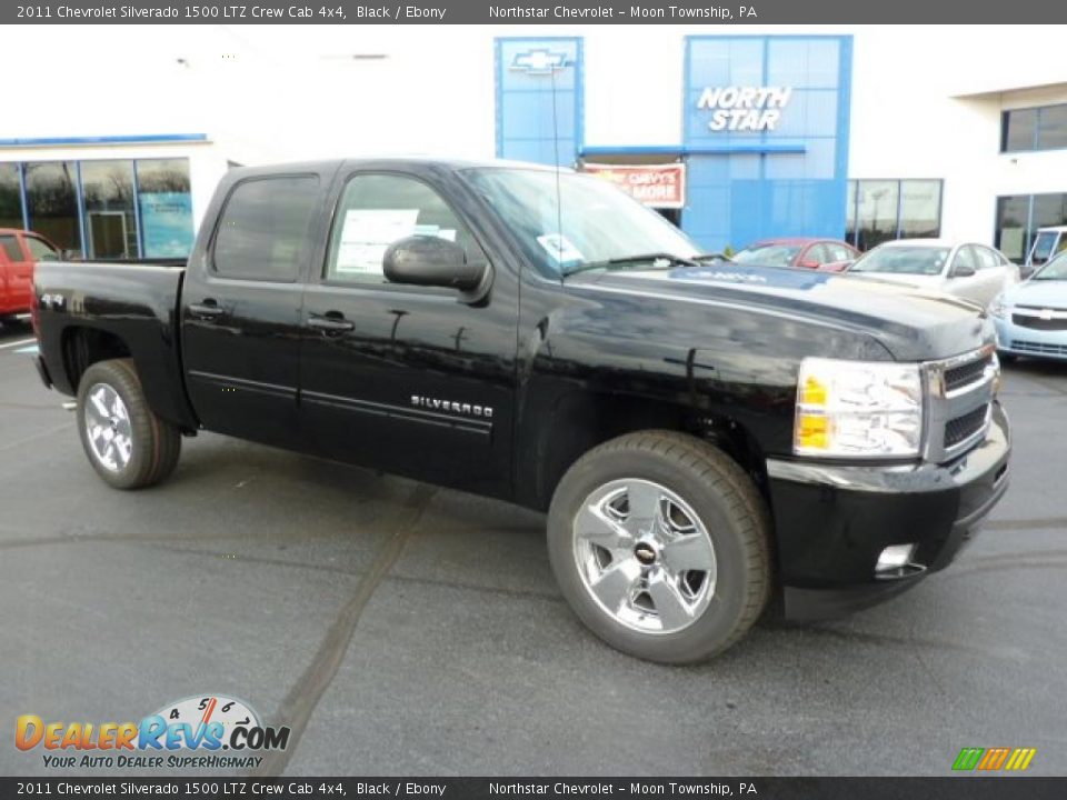 2011 Chevrolet Silverado 1500 LTZ Crew Cab 4x4 Black / Ebony Photo #1