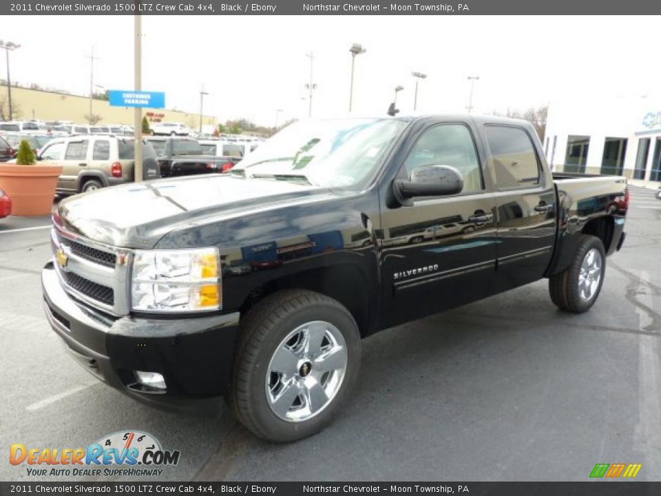 2011 Chevrolet Silverado 1500 LTZ Crew Cab 4x4 Black / Ebony Photo #3