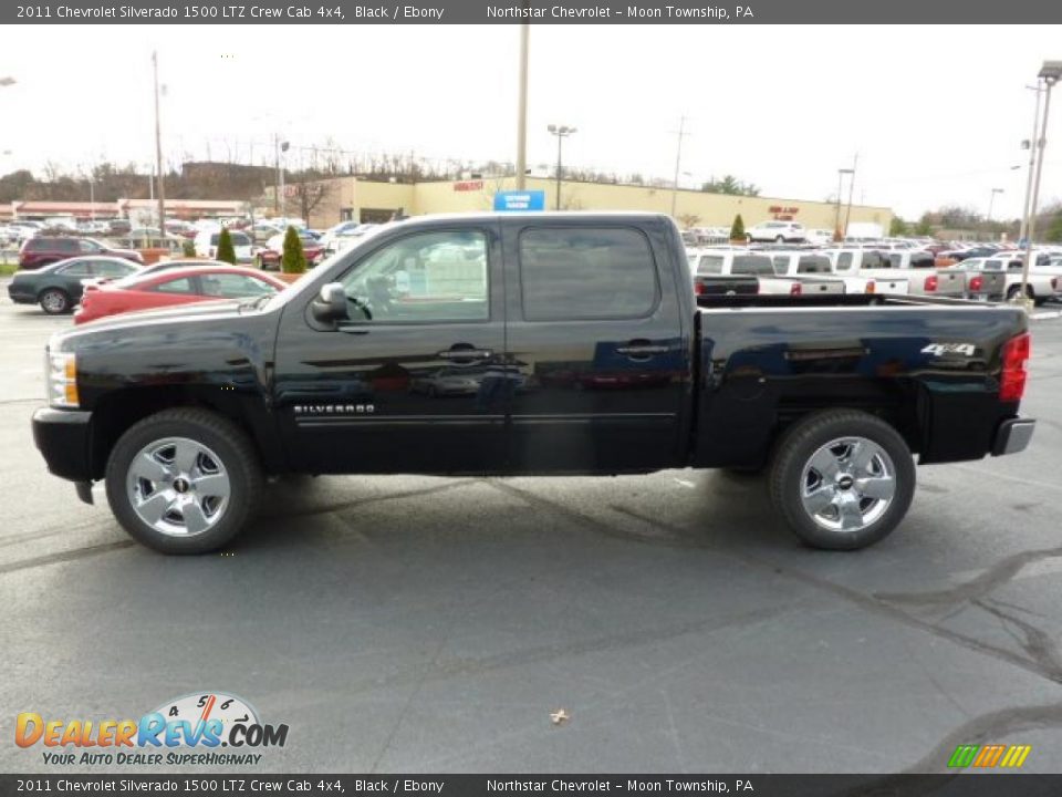 Black 2011 Chevrolet Silverado 1500 LTZ Crew Cab 4x4 Photo #4