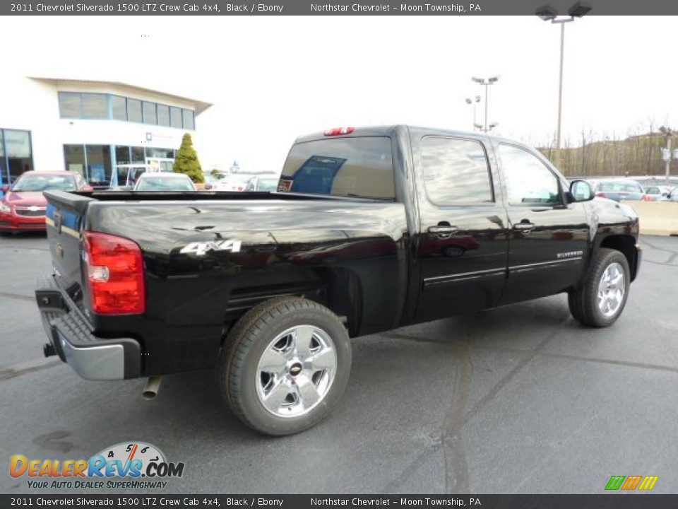 2011 Chevrolet Silverado 1500 LTZ Crew Cab 4x4 Black / Ebony Photo #10