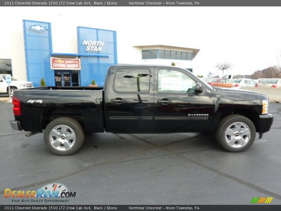 2011 Chevrolet Silverado 1500 LTZ Crew Cab 4x4 Black / Ebony Photo #11