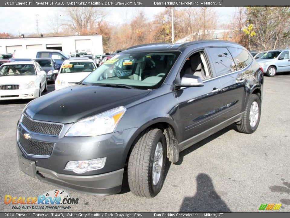 2010 Chevrolet Traverse LT AWD Cyber Gray Metallic / Dark Gray/Light Gray Photo #1