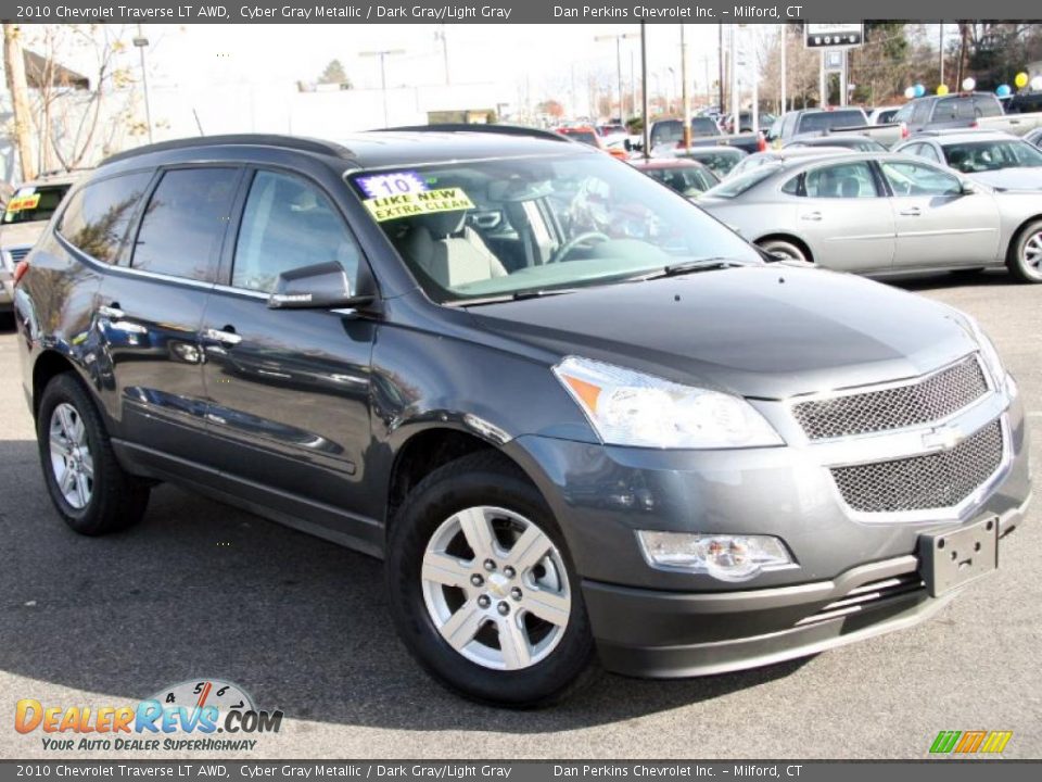 2010 Chevrolet Traverse LT AWD Cyber Gray Metallic / Dark Gray/Light Gray Photo #3