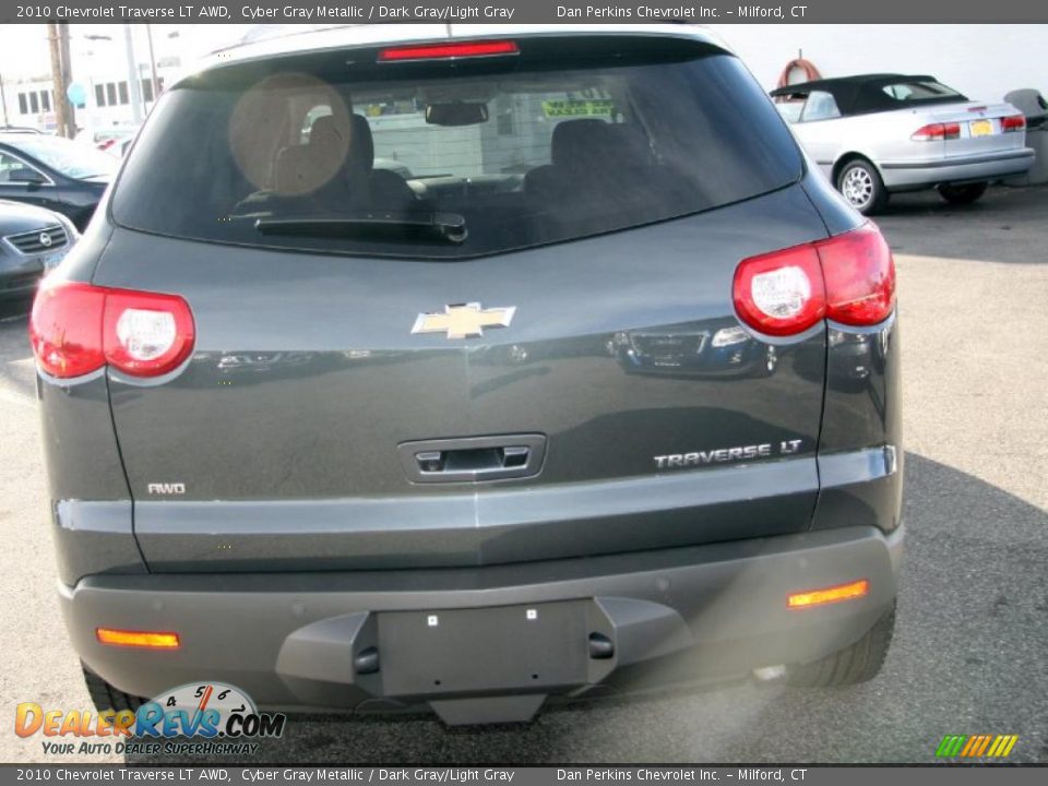 2010 Chevrolet Traverse LT AWD Cyber Gray Metallic / Dark Gray/Light Gray Photo #6