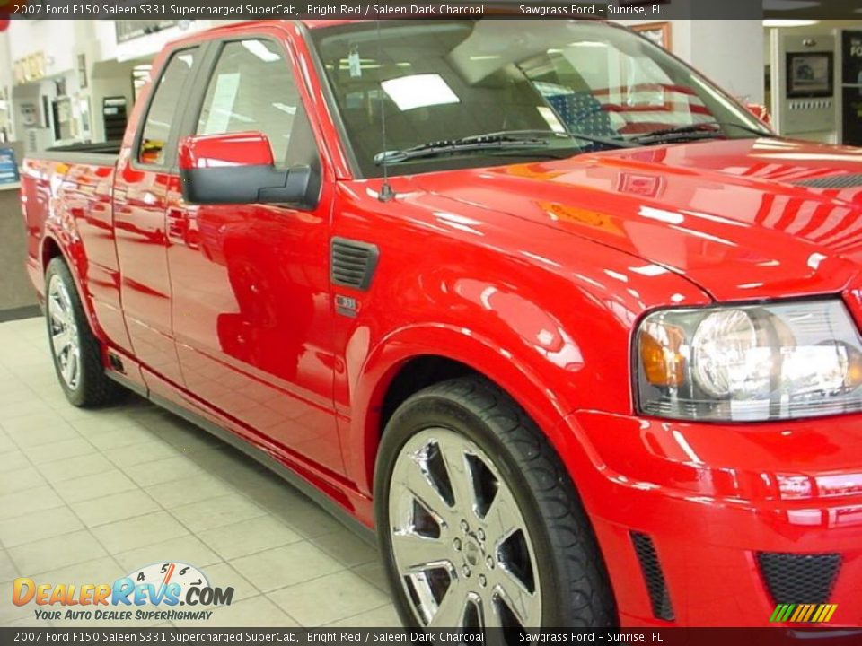 2007 Ford F150 Saleen S331 Supercharged SuperCab Bright Red / Saleen Dark Charcoal Photo #2