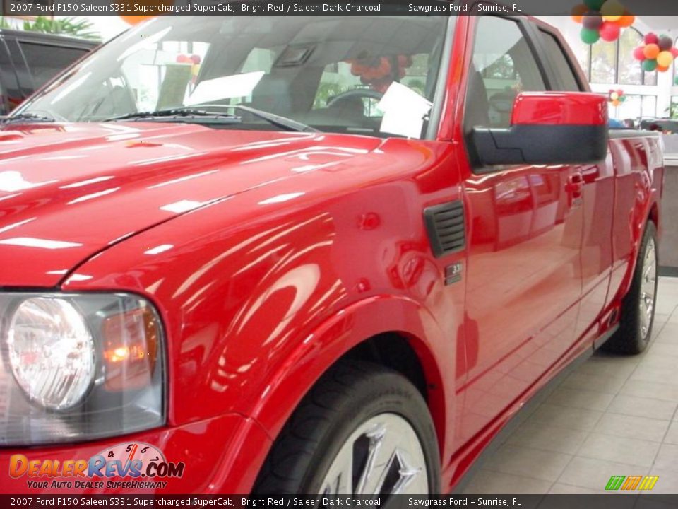 2007 Ford F150 Saleen S331 Supercharged SuperCab Bright Red / Saleen Dark Charcoal Photo #11