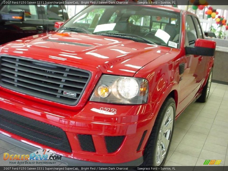 2007 Ford F150 Saleen S331 Supercharged SuperCab Bright Red / Saleen Dark Charcoal Photo #12