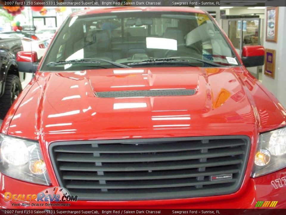 2007 Ford F150 Saleen S331 Supercharged SuperCab Bright Red / Saleen Dark Charcoal Photo #14