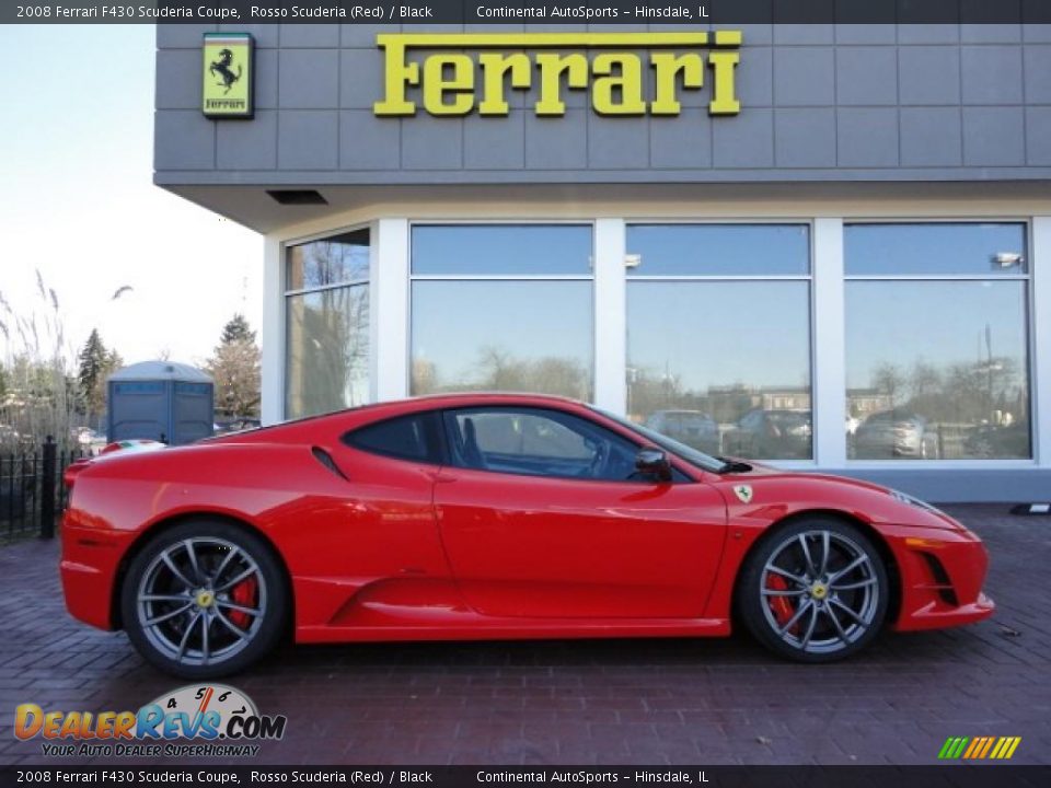 2008 Ferrari F430 Scuderia Coupe Rosso Scuderia (Red) / Black Photo #19