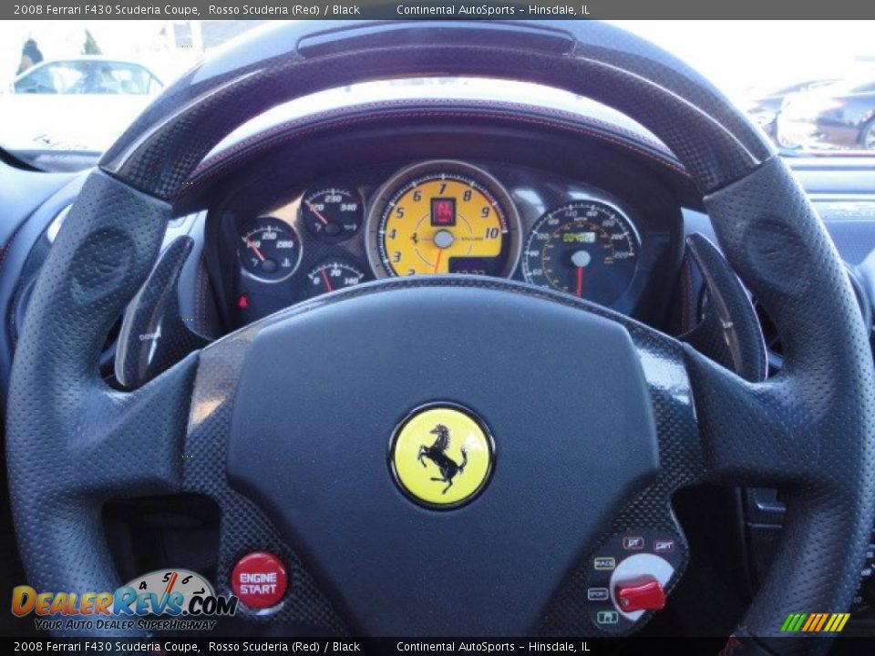 2008 Ferrari F430 Scuderia Coupe Steering Wheel Photo #20