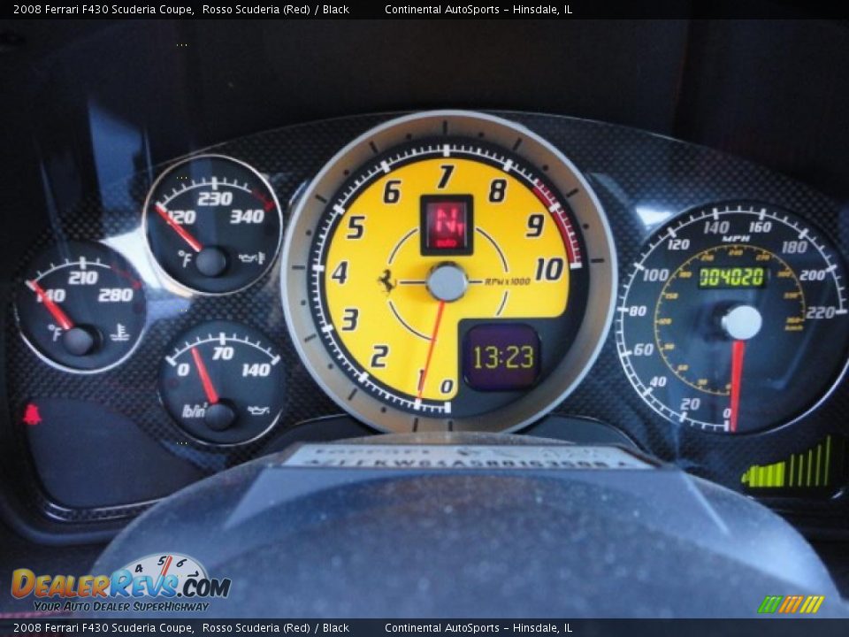 2008 Ferrari F430 Scuderia Coupe Gauges Photo #21