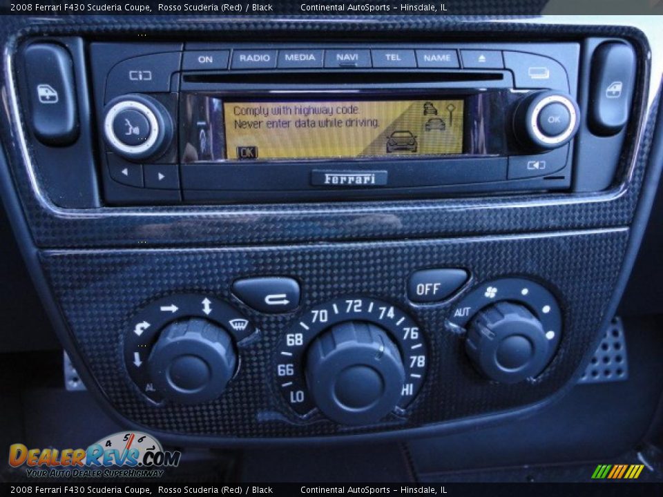 Controls of 2008 Ferrari F430 Scuderia Coupe Photo #26