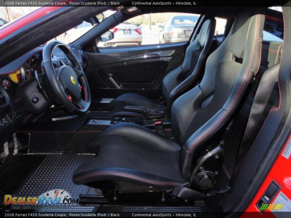 Black Interior - 2008 Ferrari F430 Scuderia Coupe Photo #29