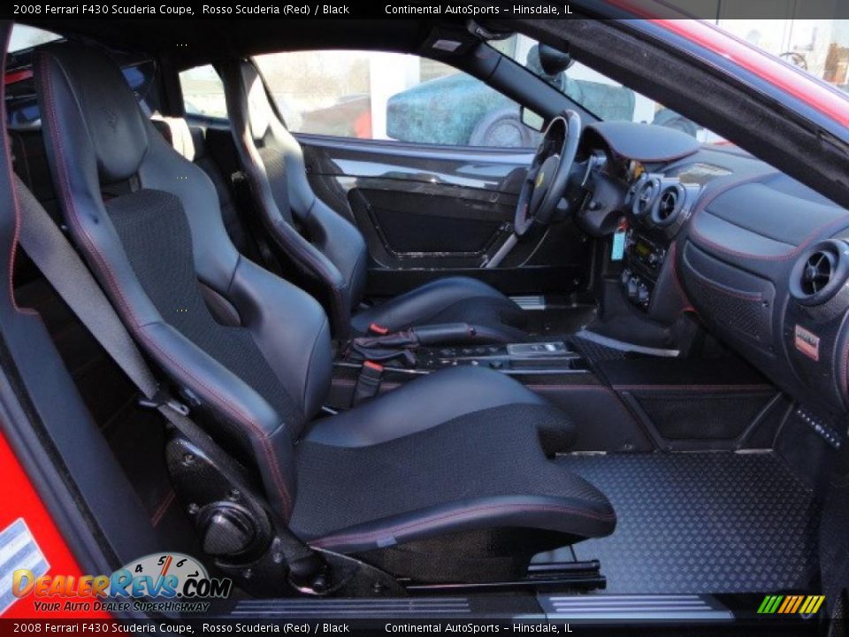 Black Interior - 2008 Ferrari F430 Scuderia Coupe Photo #31